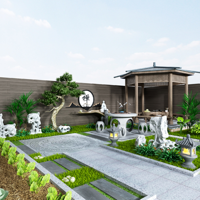 庭院花园3d模型