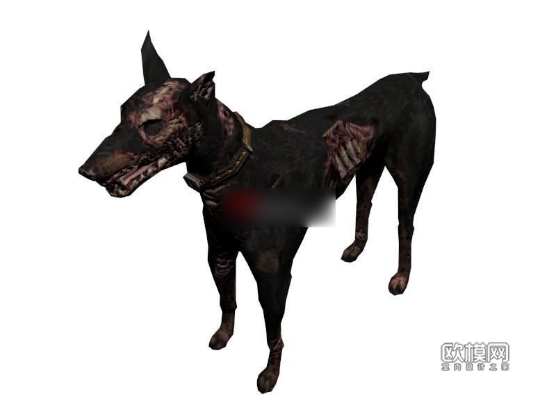 d14生化危机 僵尸狗3d模型下载