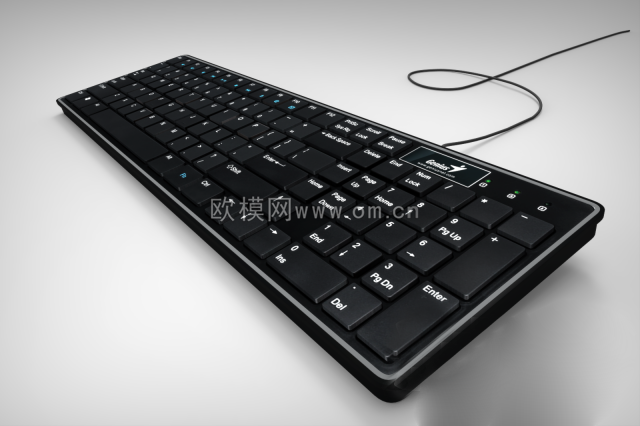 键盘3d模型免费下载 (11)-免费3dmax模型库-欧模网