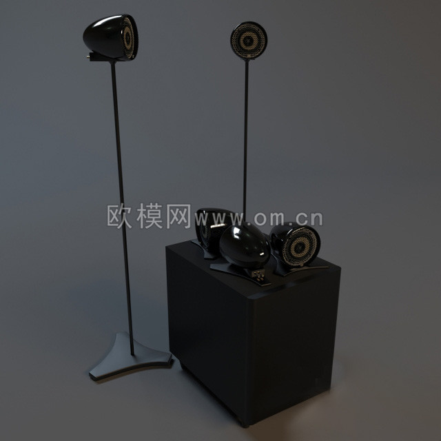 音箱3d模型免费下载 (9)-免费3dmax模型库-欧模网