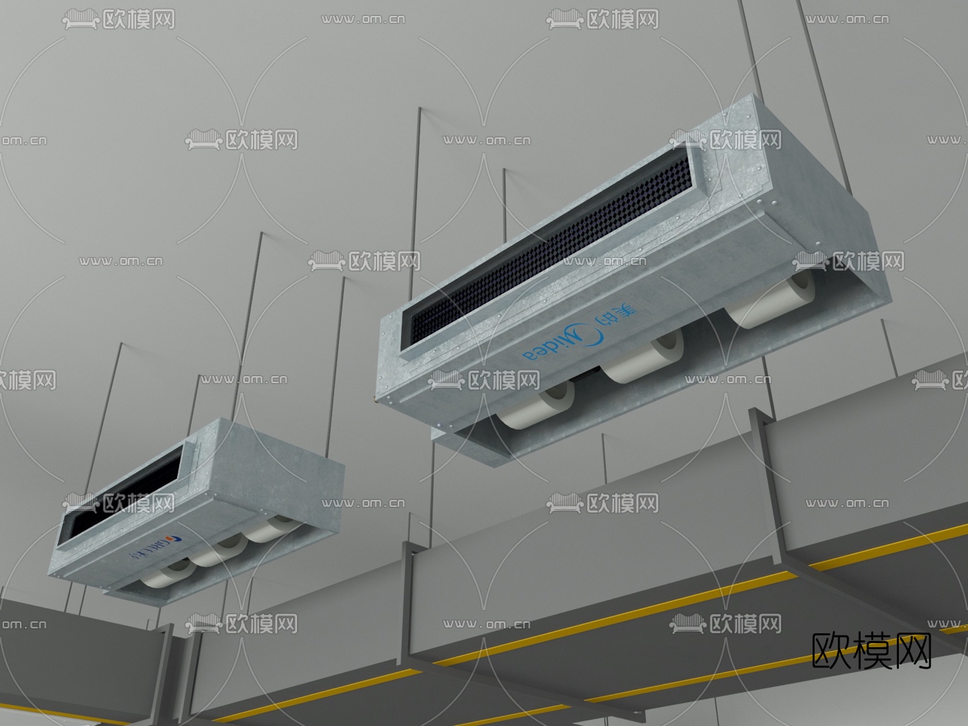 工业风空调出风口3d模型