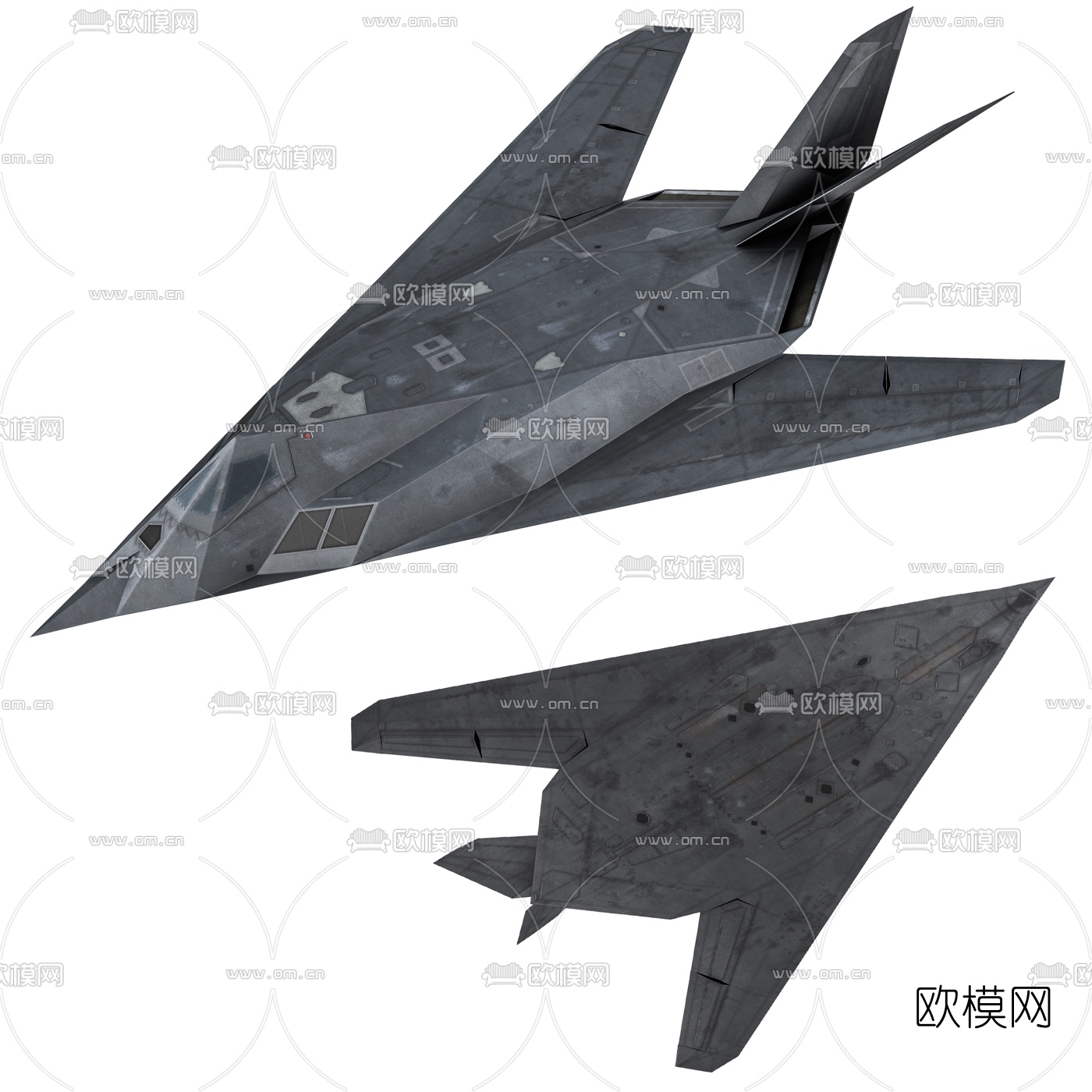 f117隐身战斗机3d模型下载