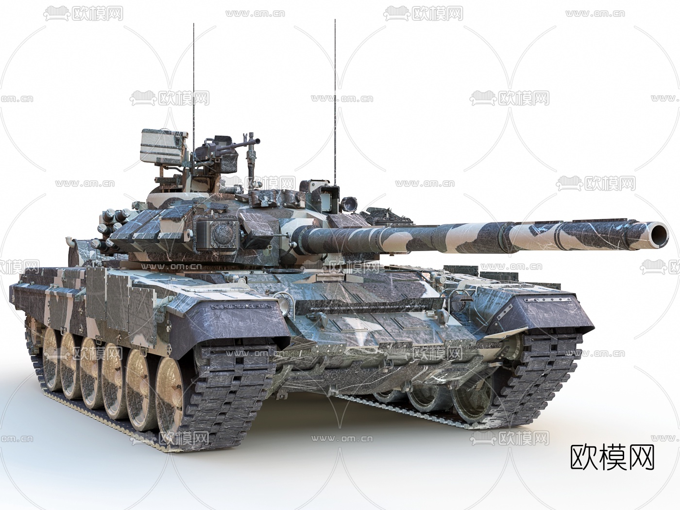 t90坦克装甲车3d模型下载