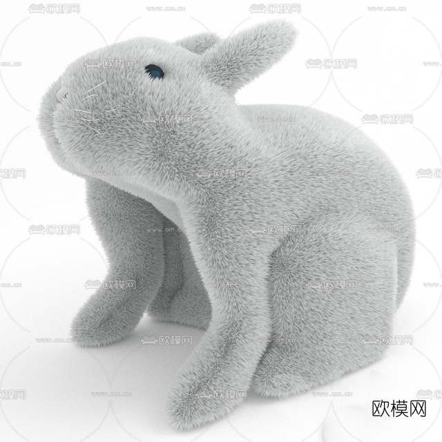 兔子玩偶免费3d模型下载-3dmax模型免费下载-欧模网