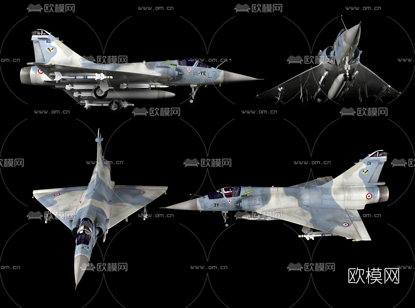 幻影2000c战斗机3d模型下载
