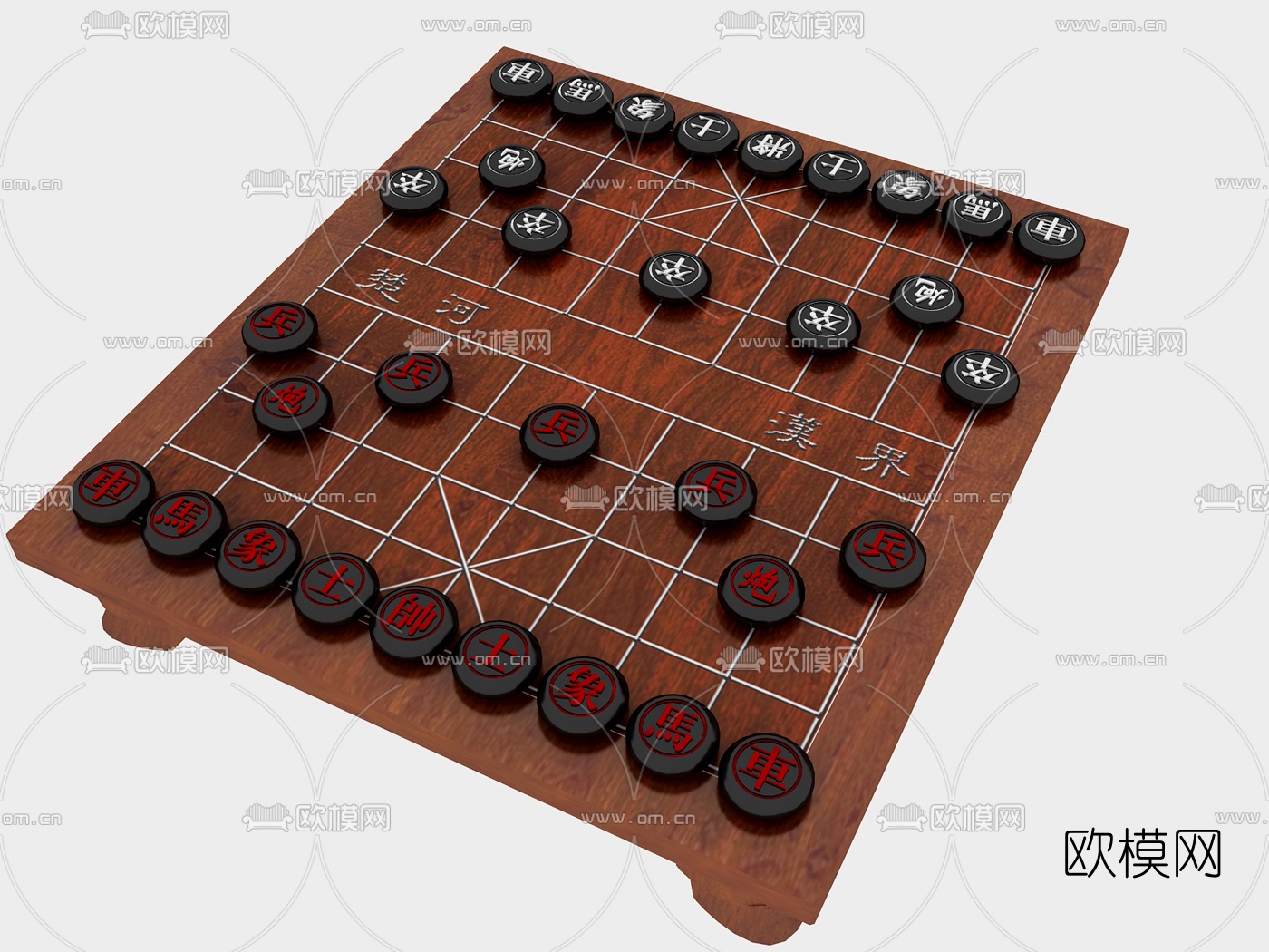 现代中国象棋3d模型