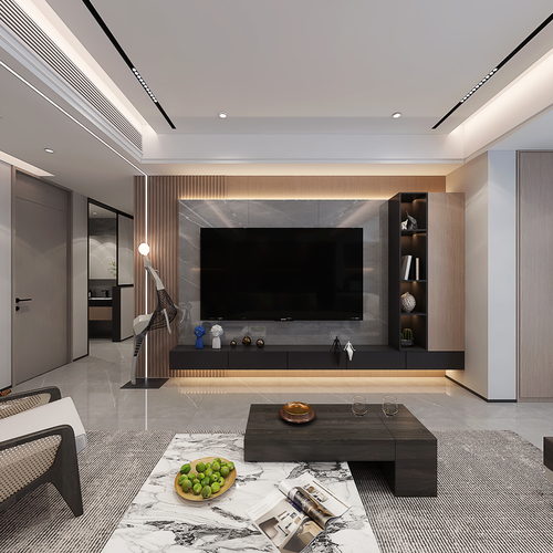 璞缇一号三期11-6-2-客厅效果