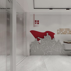 云东村二楼展厅效果图
