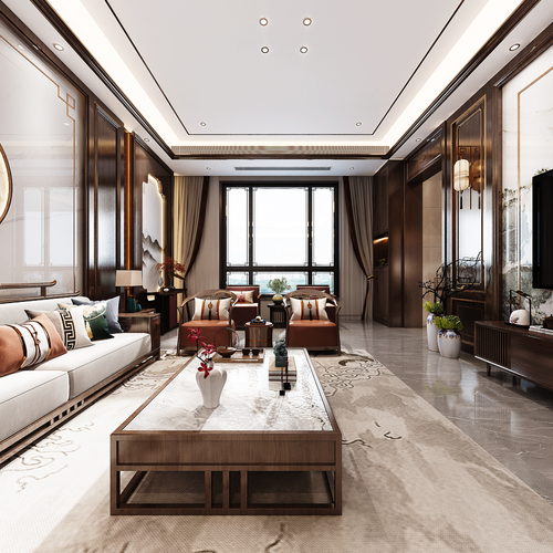 朱总金石新中式别墅--智星设计肖佩