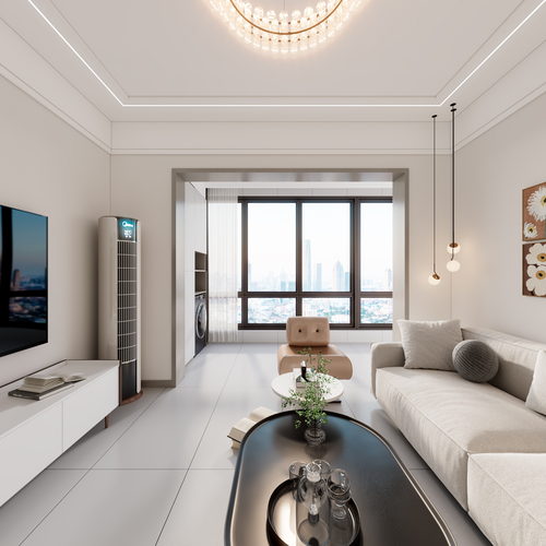 铂悦府7#1702客餐厅效果图