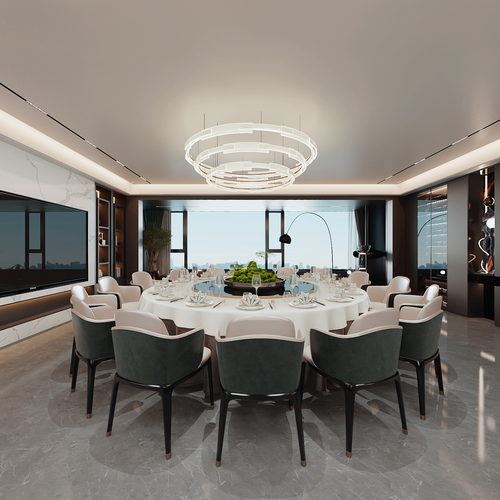 会所意式简约效果图