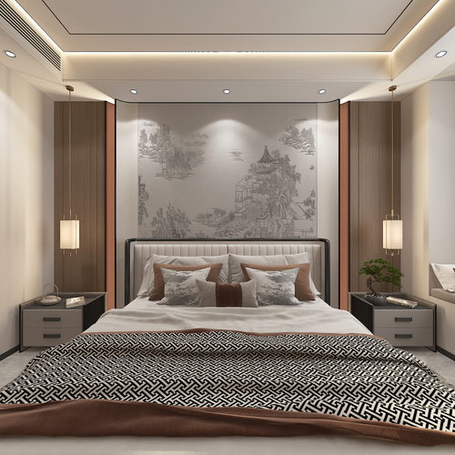 星河明珠湾新中式私宅设计