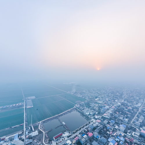 漯河市召陵区万金镇栗门张村全景