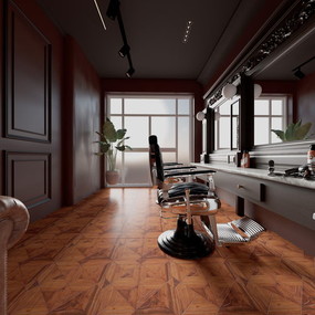 名创男发馆装修设计