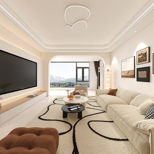 麒龙7栋邱姐奶油风效果图