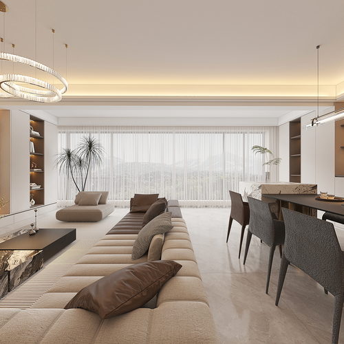 国宾府8栋林姐现代轻奢效果图