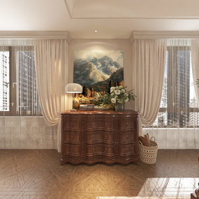 零玖零伍室内设计工作室---US联邦公寓全景效果