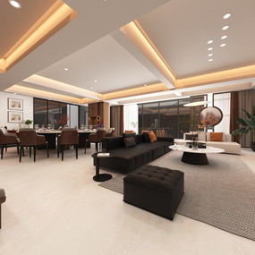 雷州大平层意式现代风格1