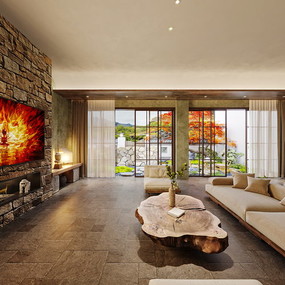 民宿全景效果图