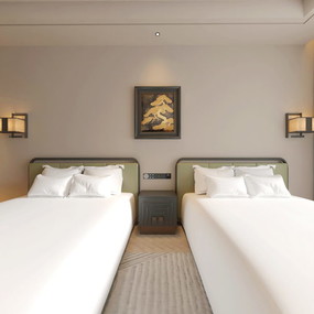 吉祥路双床房效果图