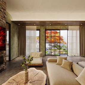 民宿全景效果图