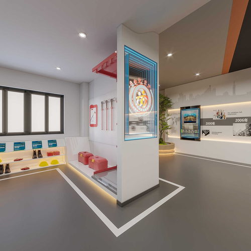 工业科技展厅效果图