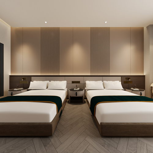 标准间全景效果图