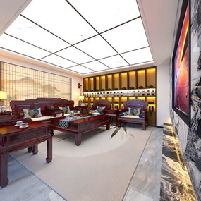 范总新中式办公室