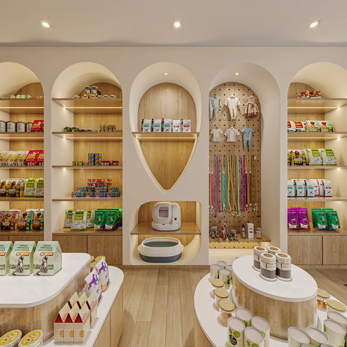 中德英伦宠物店全景效果图