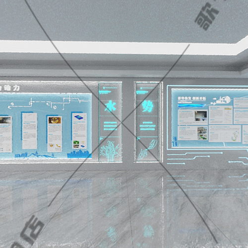 水电院成都公司展厅3D效果图