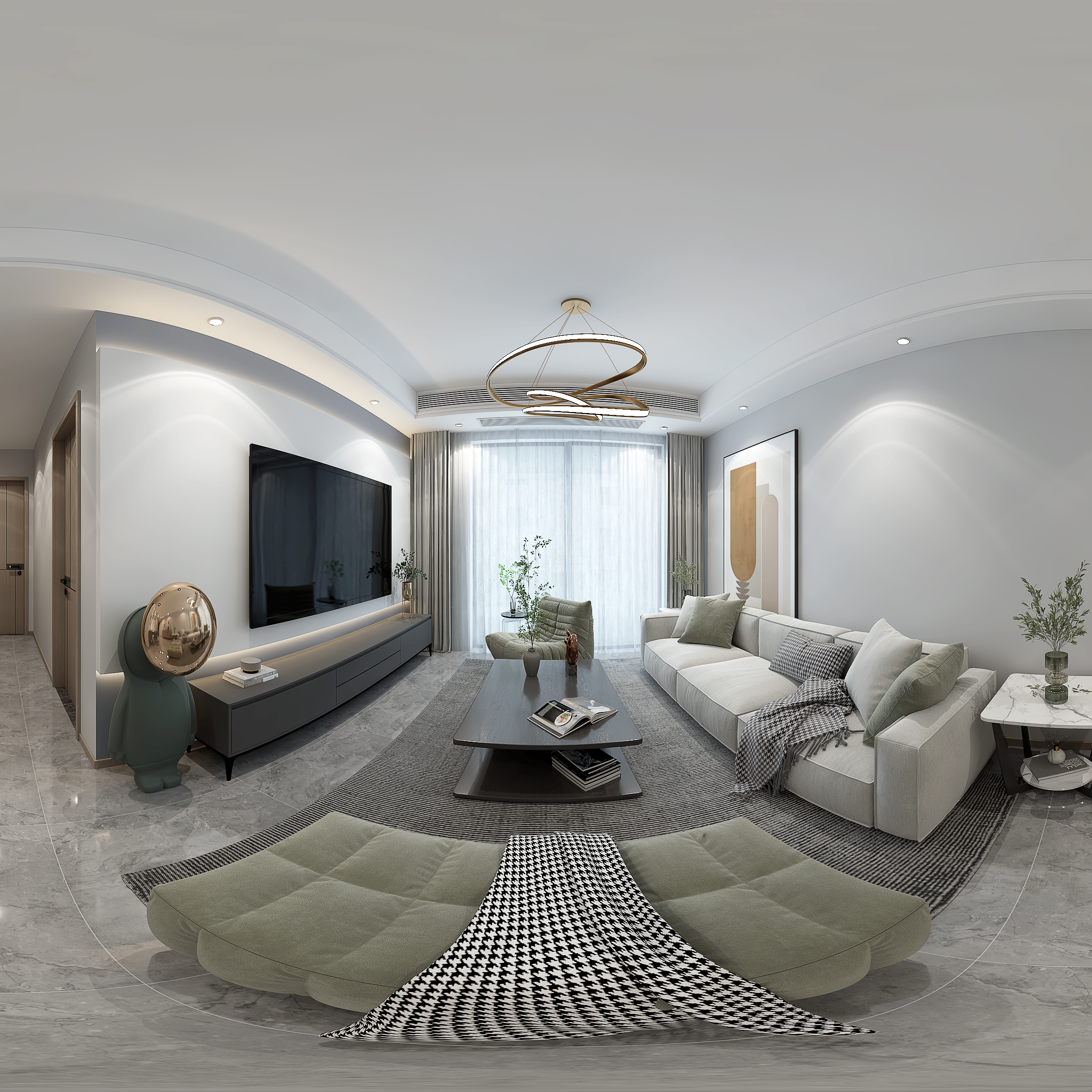 凤城华府二期7-26-4刘老师-客厅效果