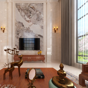 锦绣湖畔别墅一楼效果图