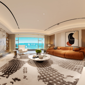 海口头排海景大平层-楼王样板房(第二版)