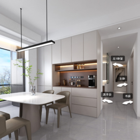 阳江锦峰湖景60栋1303雅居效果图