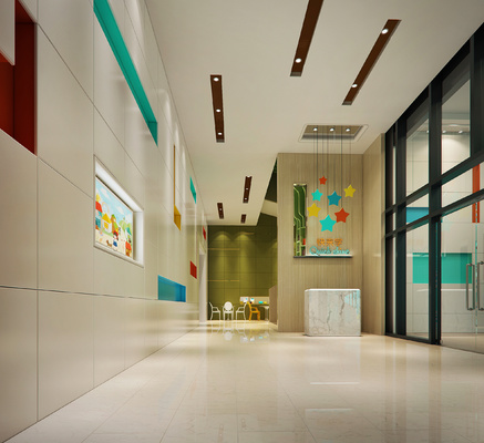 儿童教育培训机构3d模型