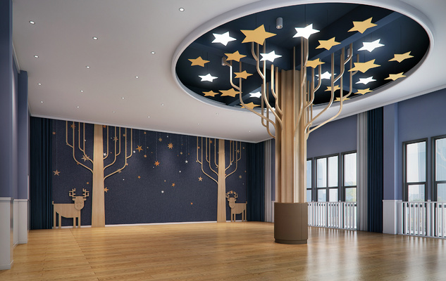 幼儿园大厅3d模型