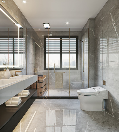 轻奢卫生间浴室3d模型