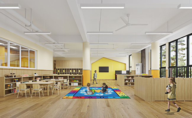 幼儿园教室卫生间3d模型