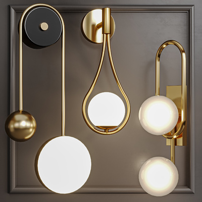 金属壁灯3d模型