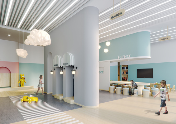 幼儿园大厅3d模型