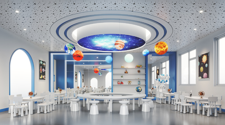 幼儿园星空科技室3d模型