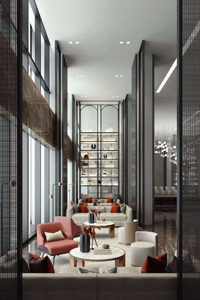 售楼处洽谈区3d模型