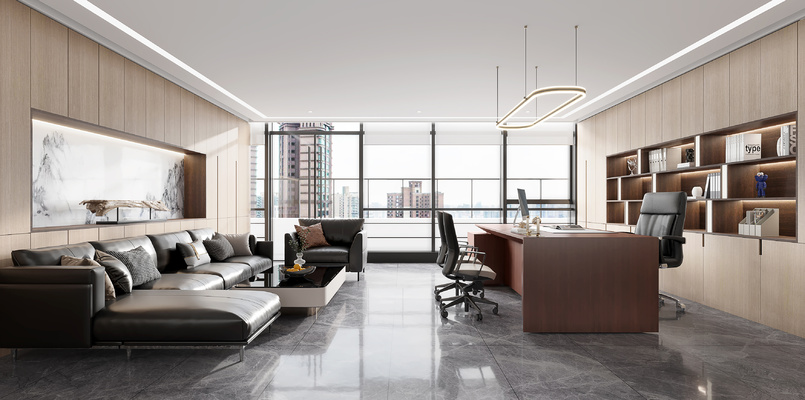 总经理办公室3d模型