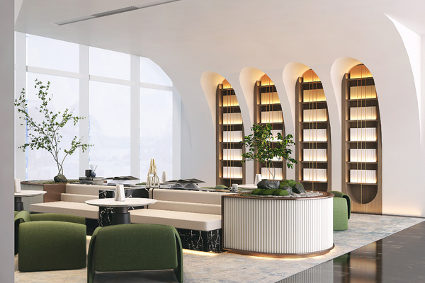 售楼处洽谈区3d模型