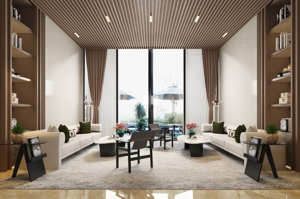 售楼处洽谈区3d模型