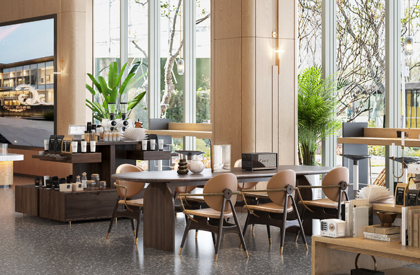 售楼处洽谈区3d模型