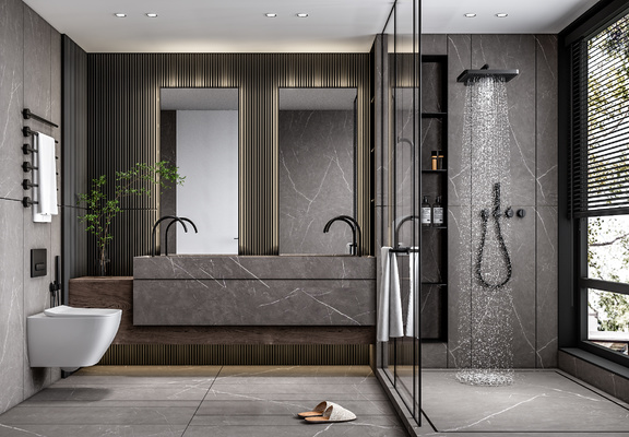 卫生间浴室su模型