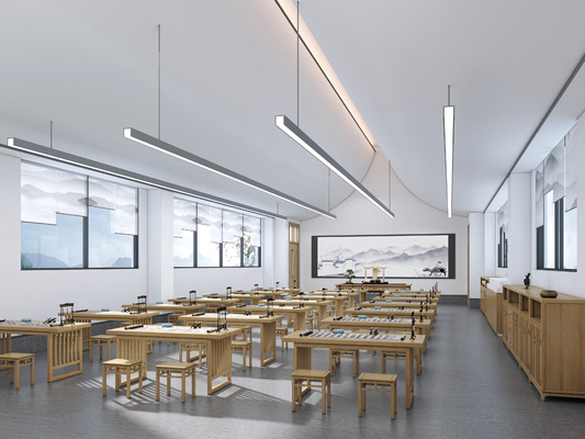 国学教室3d模型