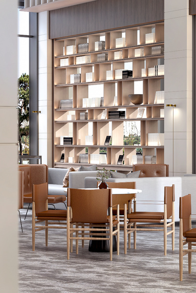 售楼处洽谈区3d模型