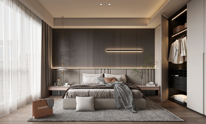 卧室主人房3d模型